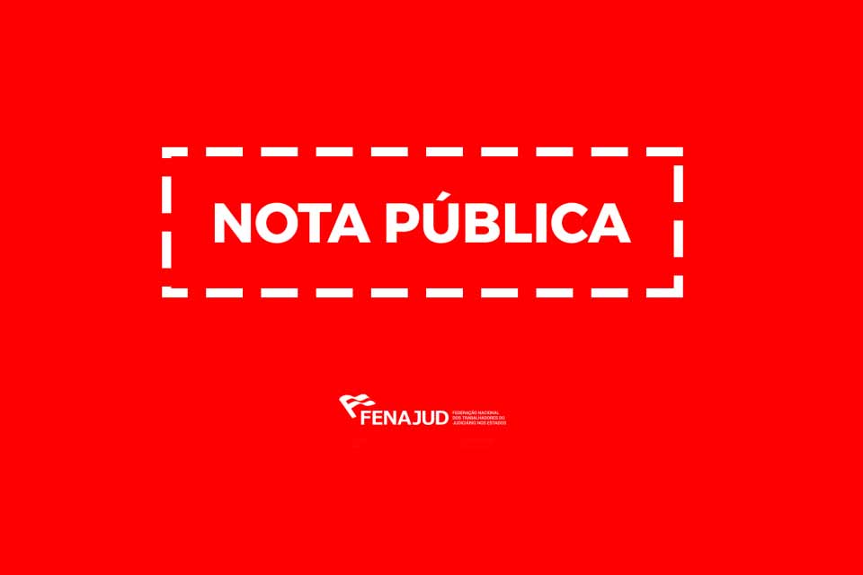 FENAJUD repudia fala desrespeitosa de magistrado em posse de servidores em Rondônia