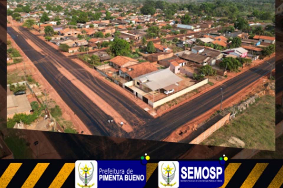 Prefeitura segue intensificando as obras de pavimentação asfaltica no município