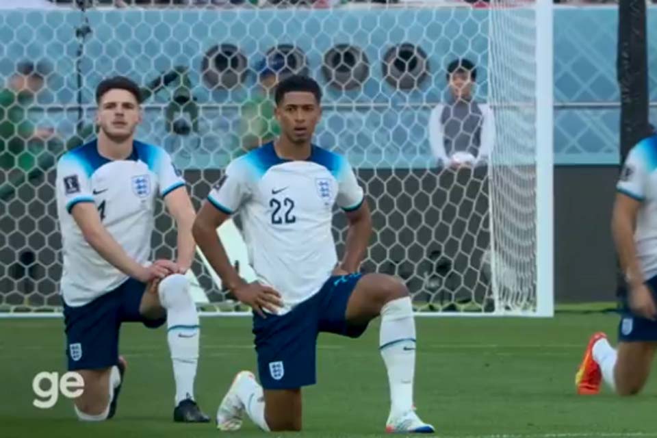 Inglaterra protesta antes de jogo contra Irã após veto a braçadeiras
