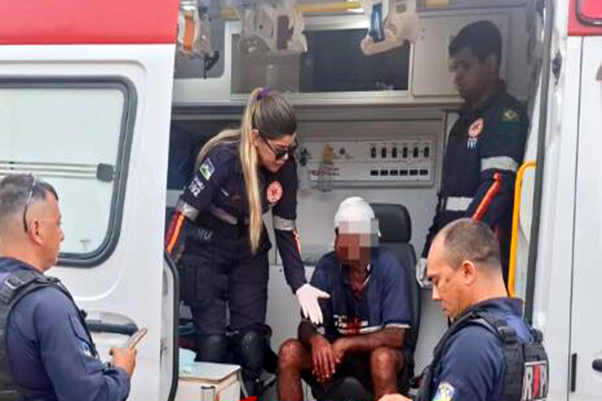 Homem é brutalmente agredido durante assalto na zona Leste 