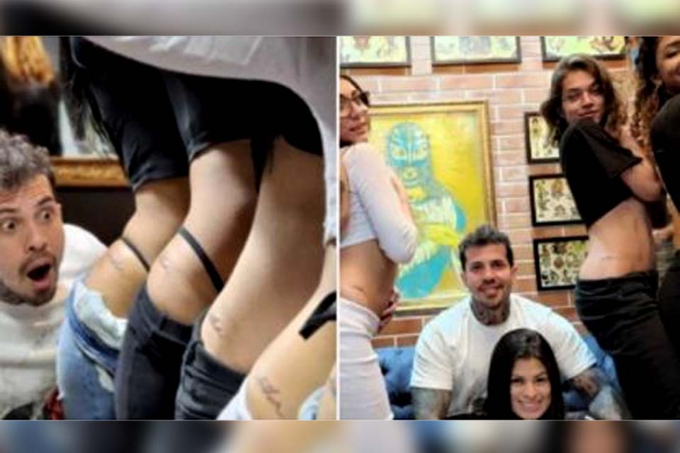 Influencer casado com 8 mulheres 'ganha' tatuagens no corpo delas: 'Fizeram por amor'