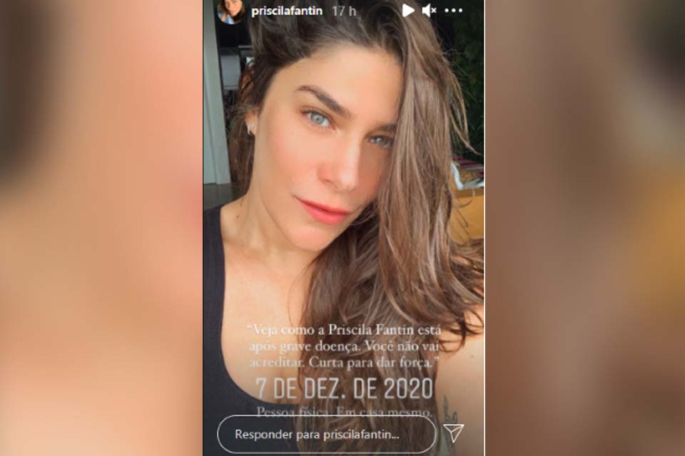 Priscila Fantin desmente que esteja passando por 