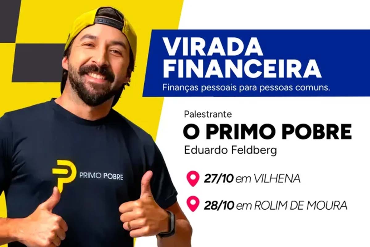 Palestra 2026: ciclo de encontros com Primo Pobre chega a Vilhena e Rolim de Moura