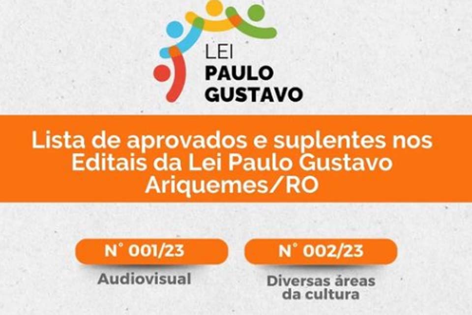 Funcet de Ariquemes divulga lista de projetos aprovados e suplentes para os editais de apoio para produções