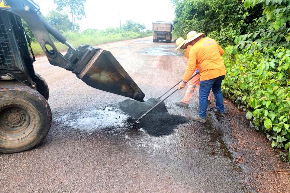 DER conclui manutenção e recuperação da RO-267 e RO-135