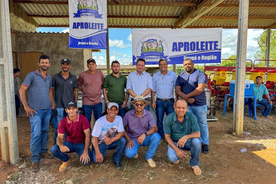 Deputado Luís do Hospital garante entrega de 12 tanques de leite para produtores de Urupá