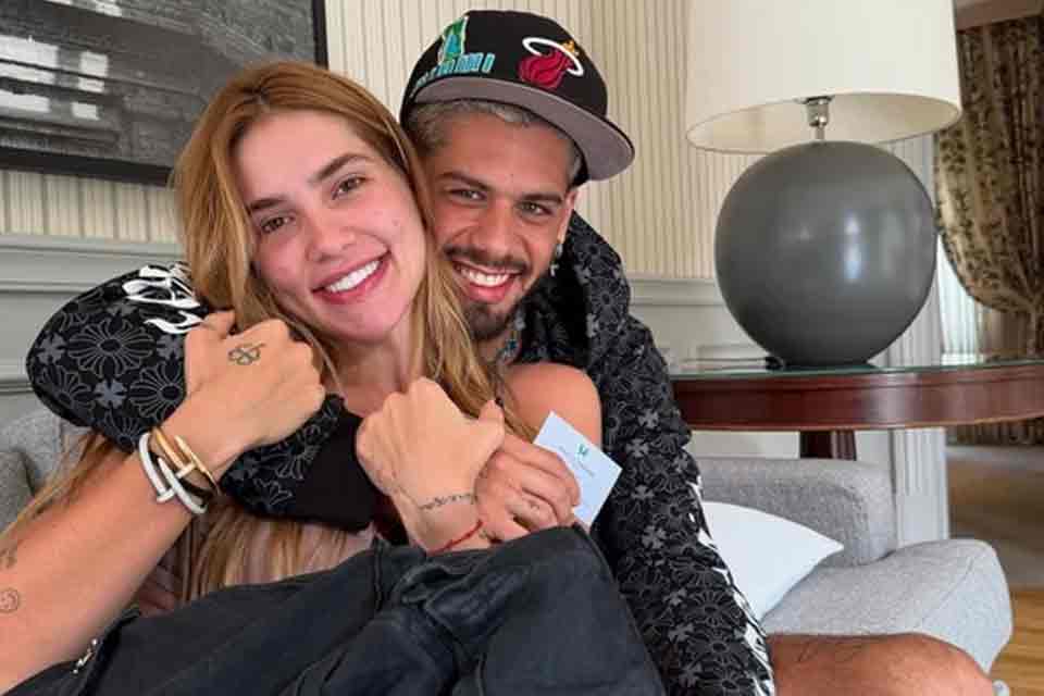 Virginia Fonseca e Zé Felipe passam Dia dos Namorados juntos em festa para o filho