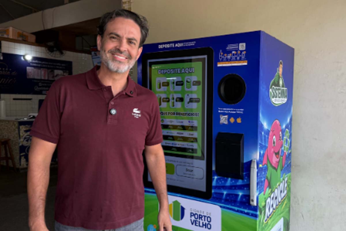 Máquinas de reciclagem que pagam via Pix chegam a Porto Velho