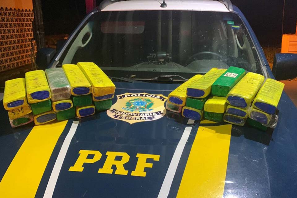 PRF apreende 23 Kg de Maconha na BR 364 em Porto Velho