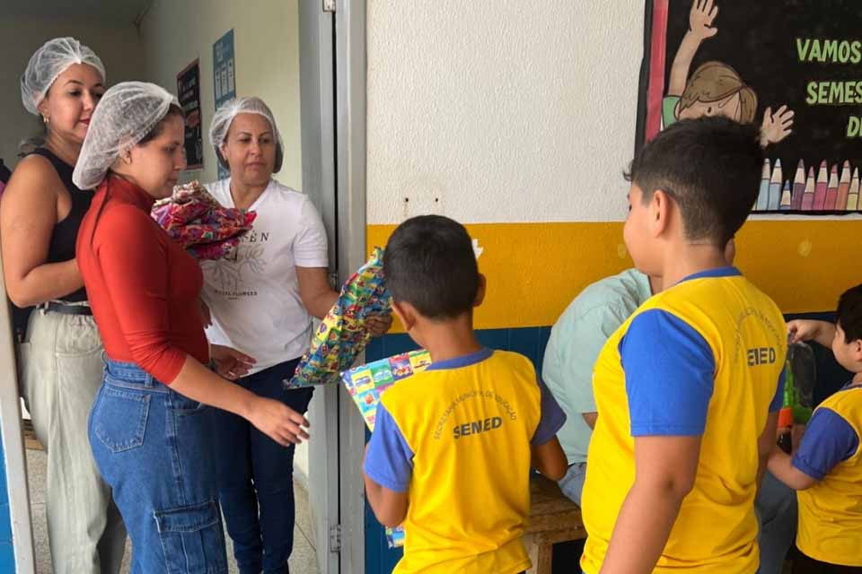 Ação solidária leva alegria às crianças da zona rural de Porto Velho