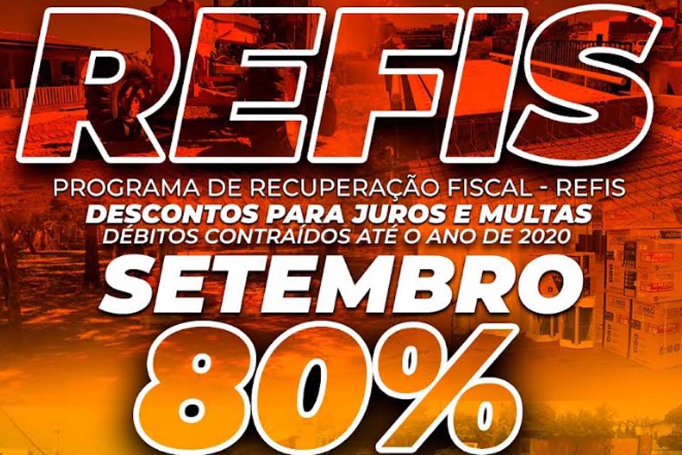 Secretaria Municipal de Fazenda alerta que desconto de 80% de juros e multas do REFIS termina no próximo dia 30