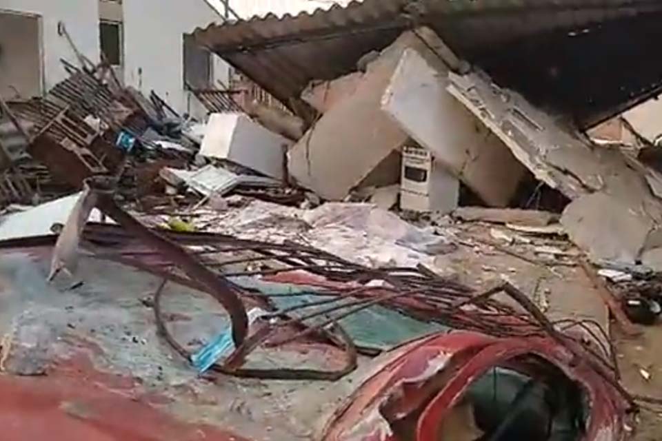 Porto Velho: Residência explode, mata idoso e deixa outras duas pessoas feridas