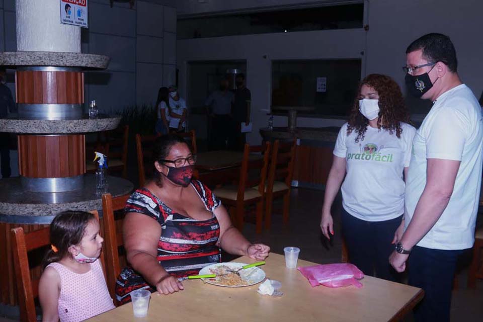 Governador Marcos Rocha destaca que programa “Prato Fácil” facilita o acesso da população em vulnerabilidade social  a refeições de baixo custo