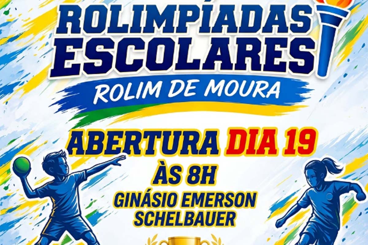 Rolimpíadas Escolares 2026 começam na segunda-feira, dia 19