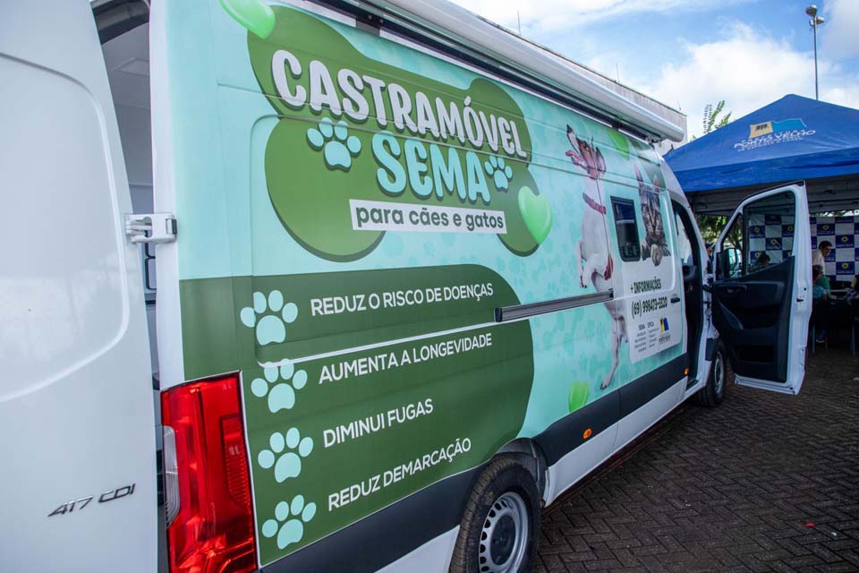 Castramóvel realiza 105 castrações gratuitas em diferentes regiões de Porto Velho
