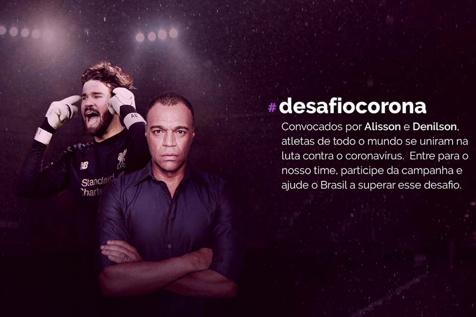 Desafio Corona: estrelas do futebol se engajam na luta contra covid-19