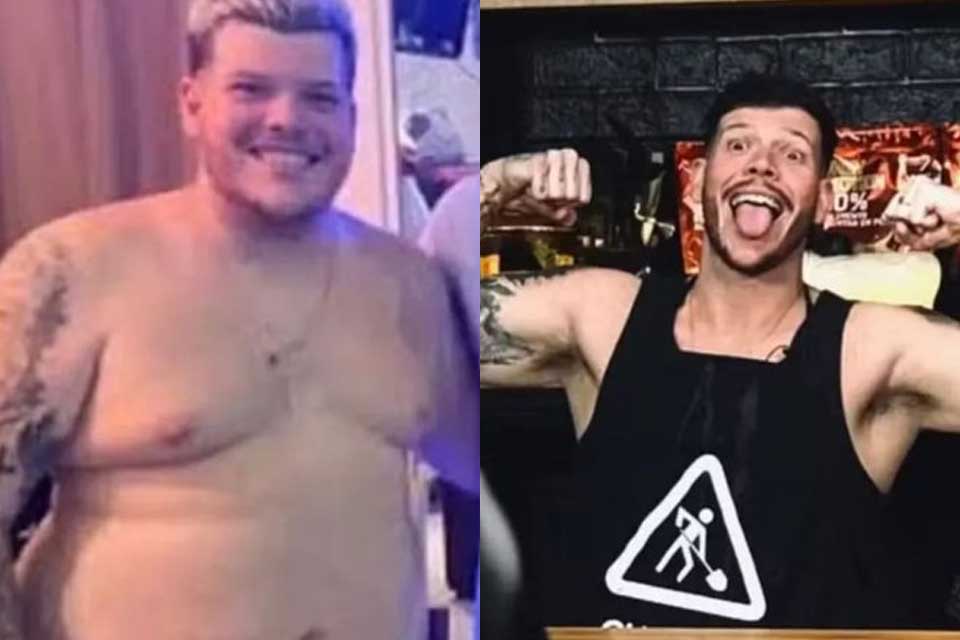 Ferrugem celebra perda de 45 kg e exibe nova forma ao lado da esposa: “Muito obrigado, Deus”