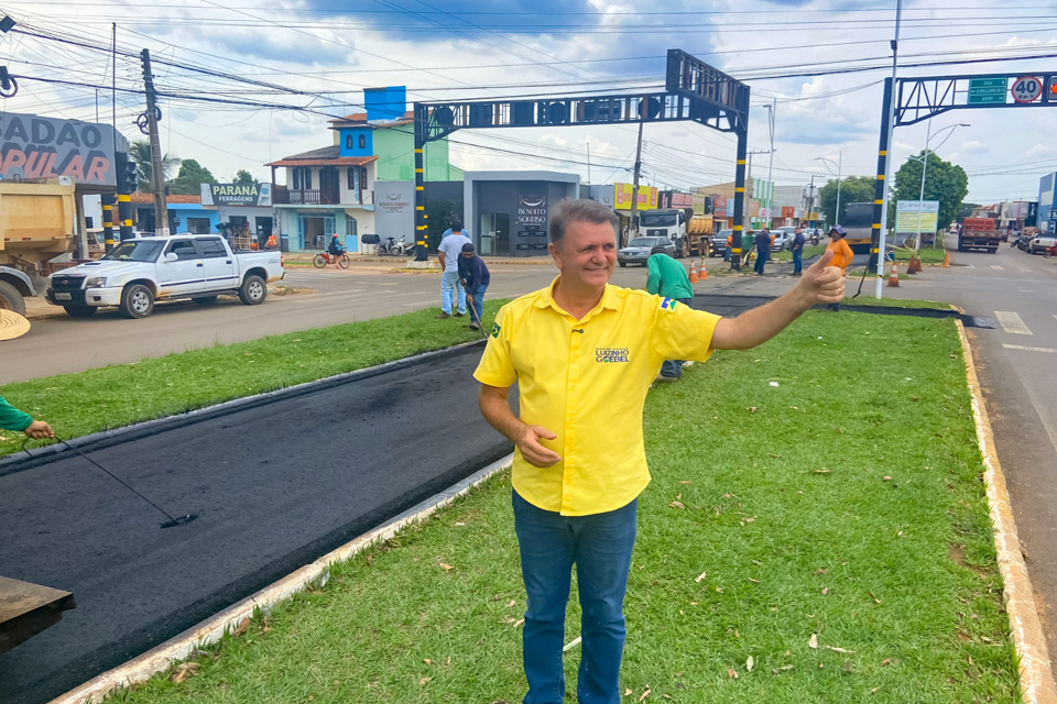 Com apoio de Luizinho Goebel ciclovia da Avenida Paraná é Rrevitalizada em Vilhena