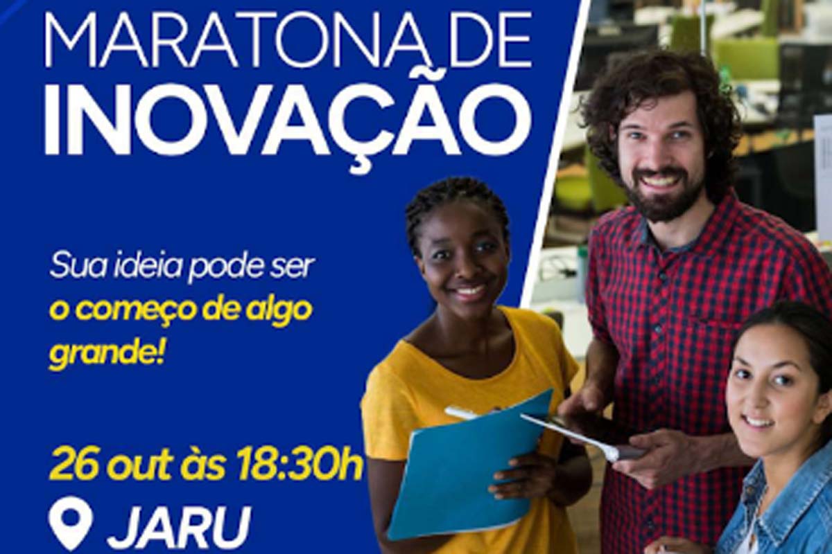 Maratona de Inovação acontece na próxima segunda-feira (26) em Jaru