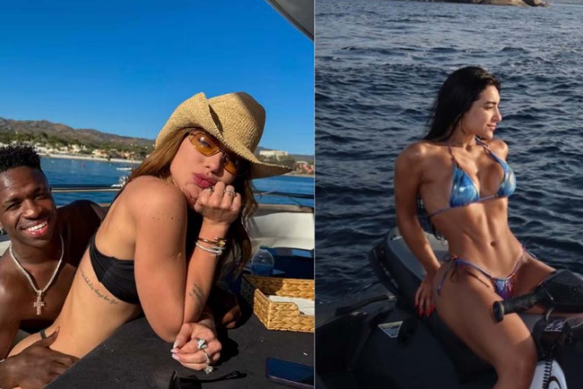 Vini Jr. curte foto de amiga de Virginia de biquíni e agita a web