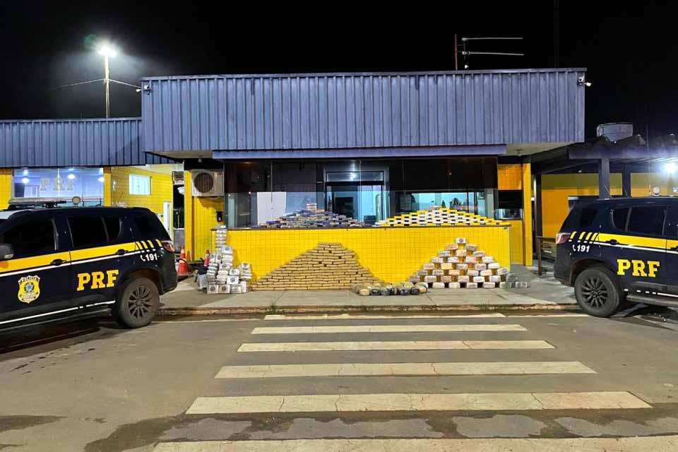 PRF apreende mais 400 kg de entorpecentes em Vilhena