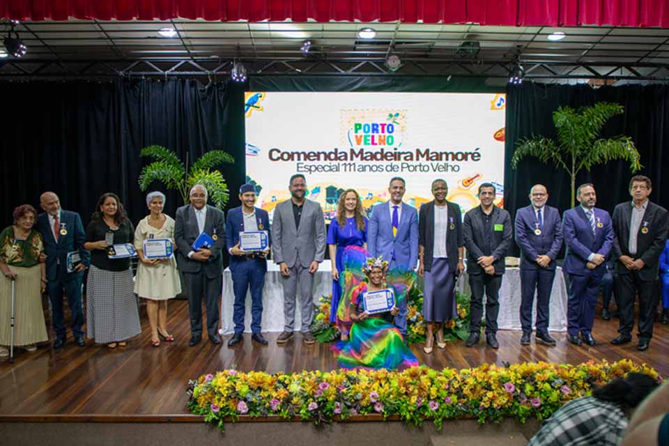 No aniversário de Porto Velho, corregedor Gilberto Barbosa recebe comenda Madeira-Mamoré
