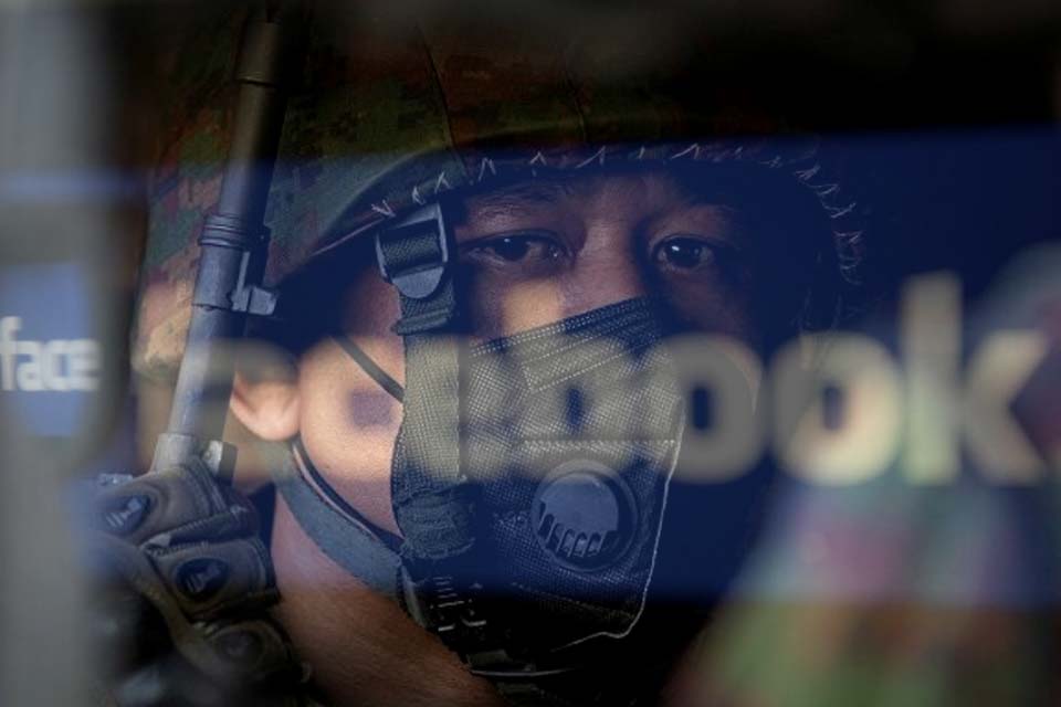 Facebook fecha todas as contas vinculadas ao exército em Mianmar