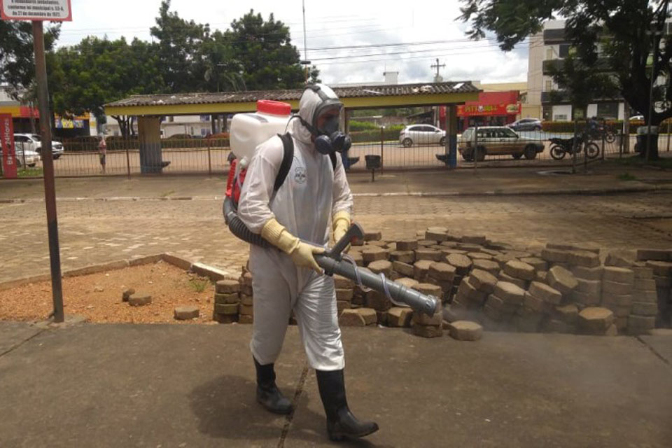 Prefeitura de Porto Velho continua com operação desinfecção de espaços públicos