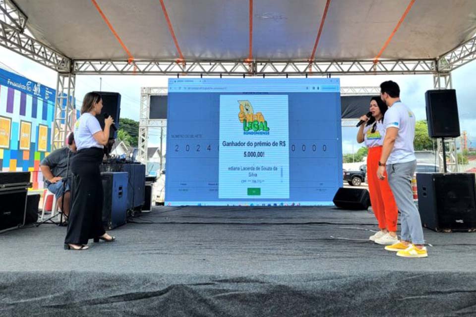 Sorteio do Nota Legal Rondoniense será realizado nesta sexta, 24, durante a 11ª Rondônia Rural Show