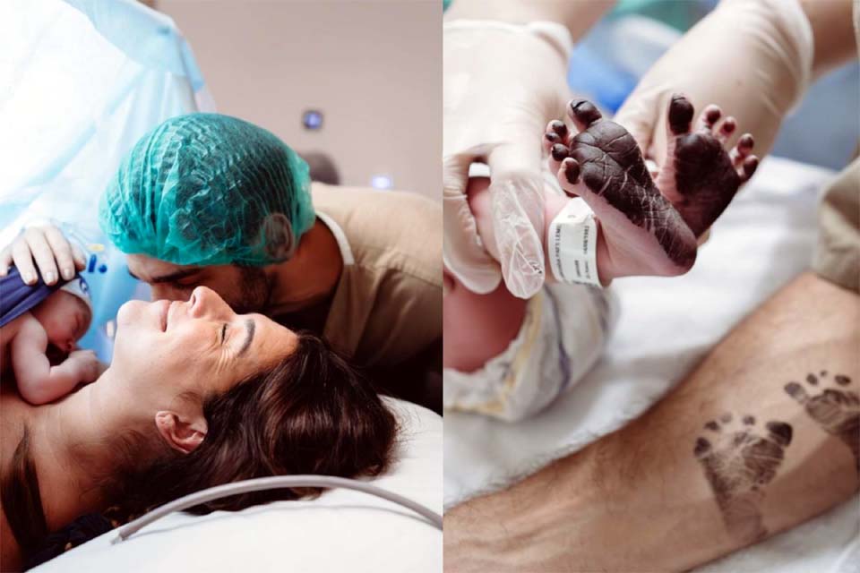 Nasce primeira filha de Fernanda Paes Leme e Victor Sampaio