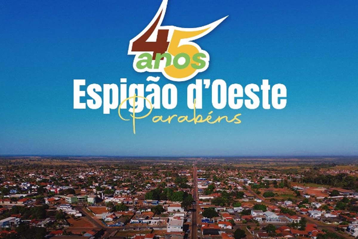 Município de Espigão do Oeste celebra 45 anos de emancipação política neste dia 16 de junho