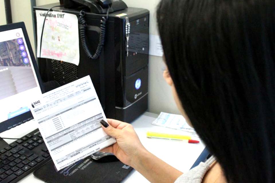 Saae facilita pagamentos com parcelamentos de conta de água durante pandemia