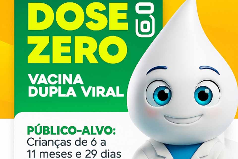 Rolim de Moura inicia aplicação da “Dose Zero” da Vacina Dupla Viral em crianças