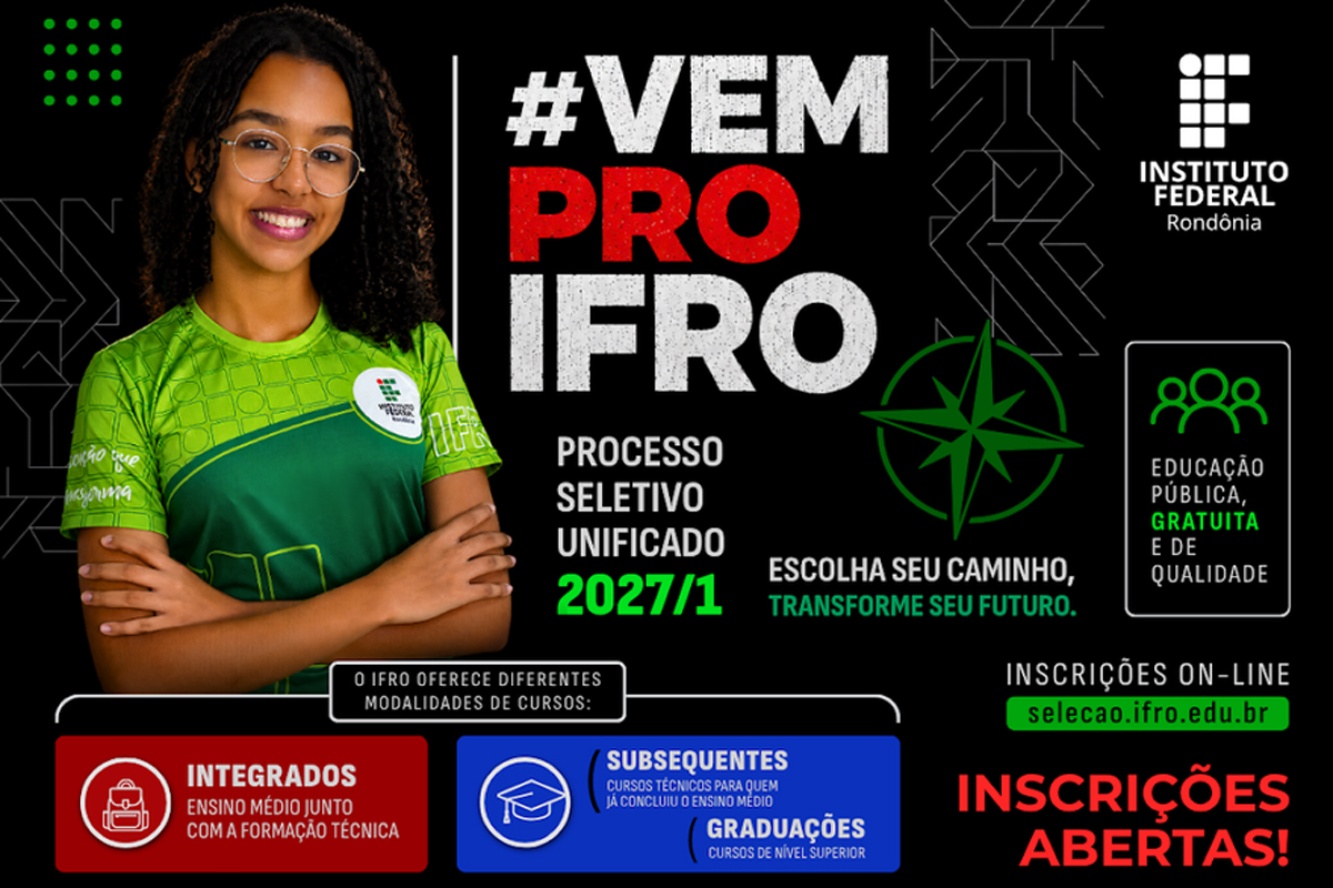 Ensino Médio Integrado do IFRO amplia oportunidades de formação e mobilidade internacional