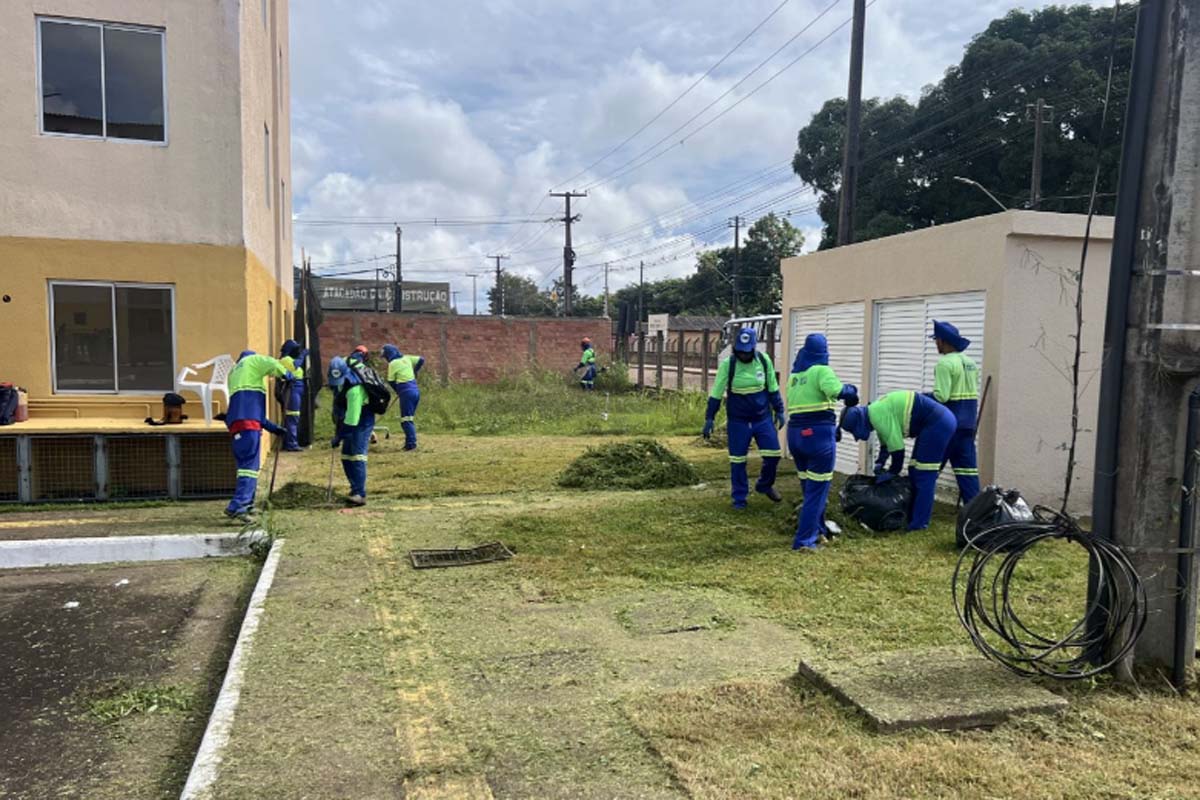 Prefeitura de Porto Velho realiza mutirão de limpeza no residencial Porto Madero II