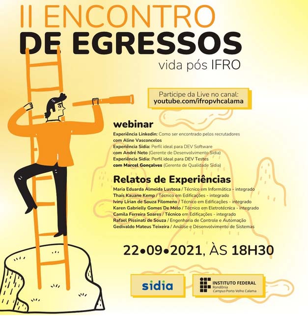 Campus Porto Velho Calama realiza II Encontro de Egressos na próxima quarta-feira, 22