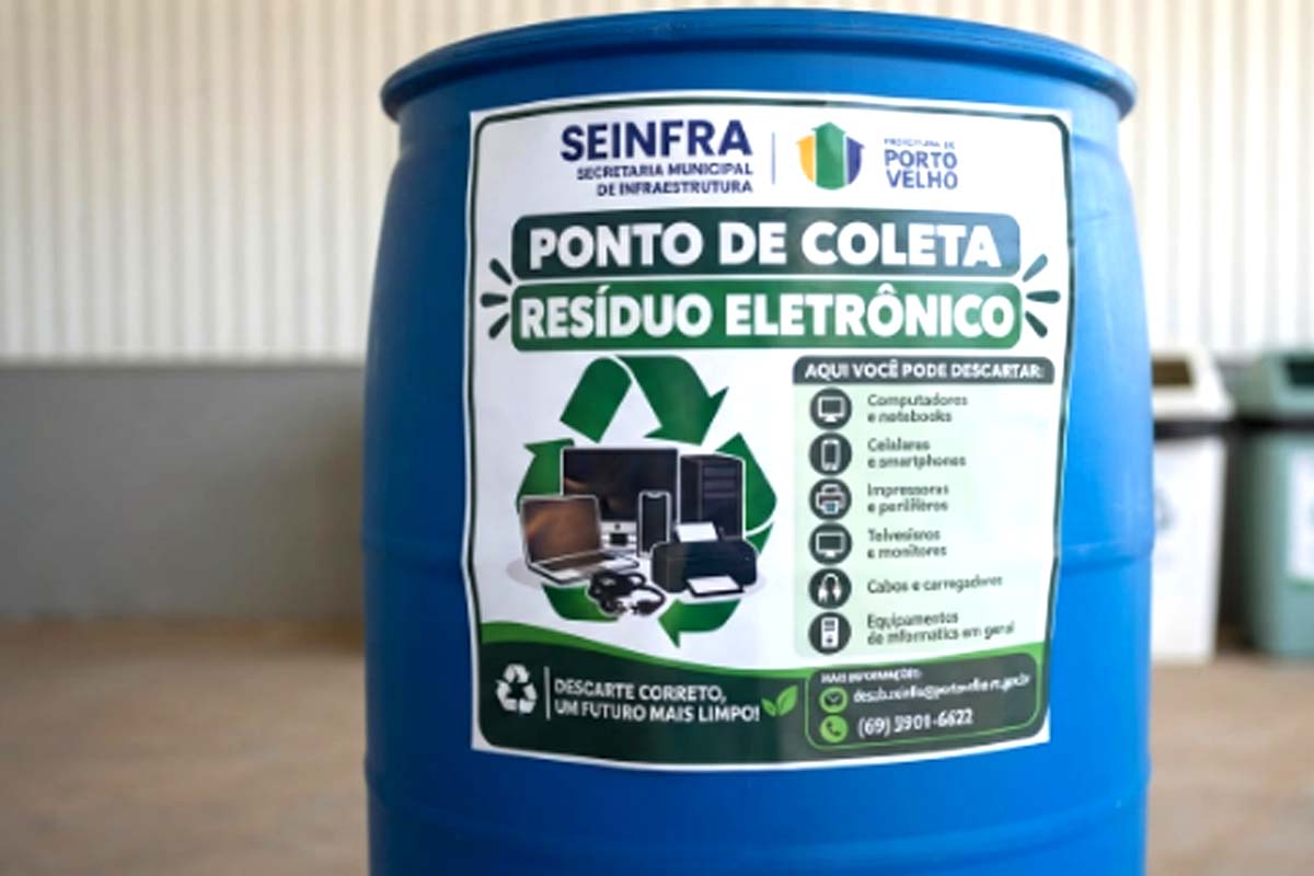 Prefeitura de Porto Velho disponibiliza ponto para descarte de resíduos eletrônicos