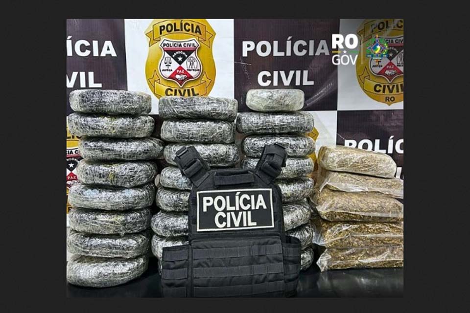 Polícia Civil apreende quase 30 kg de maconha em São Miguel do Guaporé