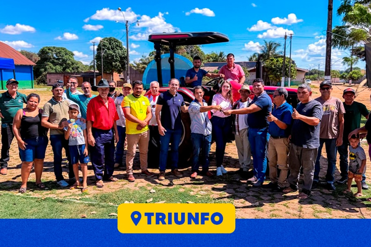 Deputada Gislaine Lebrinha entrega trator agrícola e reforça apoio aos produtores rurais de Triunfo