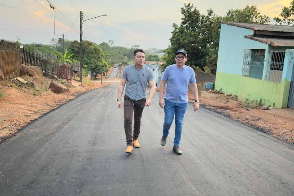 Prefeitura de Jaru conclui obras de pavimentação na Rua Anita Garibaldi, no Setor 6