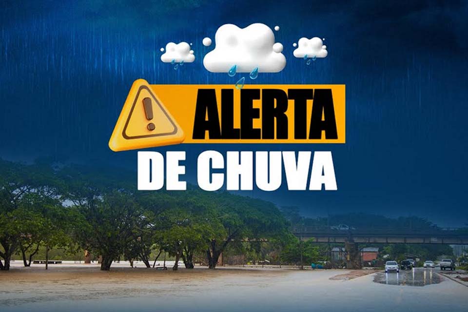 Defesa Civil de Jaru emite alerta de chuvas intensas para essa segunda e terça-feira