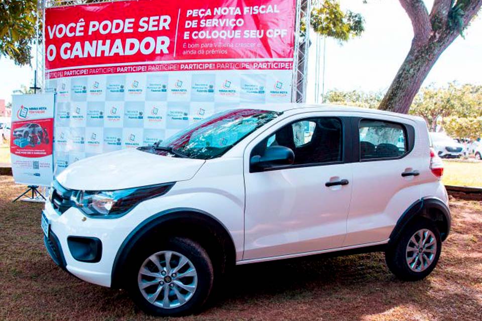 Semfaz prepara a entrega dos últimos prêmios e veículo zero km do Minha Nota Tem Valor para Vilhena