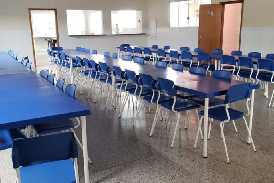 Governo do Estado inaugura refeitório no Ceeja Marechal Rondon em Jí-Paraná