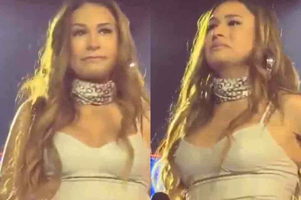 Simone Mendes se emociona ao cantar rouca e pede ajuda do público: “Sejam a minha segunda voz”
