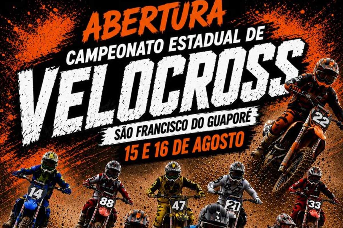 São Francisco do Guaporé recebe abertura do Campeonato Estadual de Velocross neste fim de semana