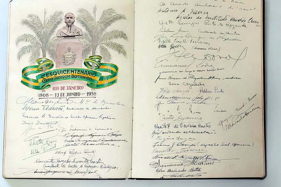 Mostra no Jardim Botânico do Rio reúne livros e documentos raros