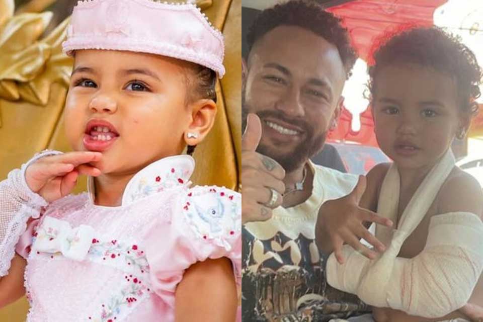 Filha de Neymar quebra o braço e passa por atendimento médico: “Chorou muito de dor”