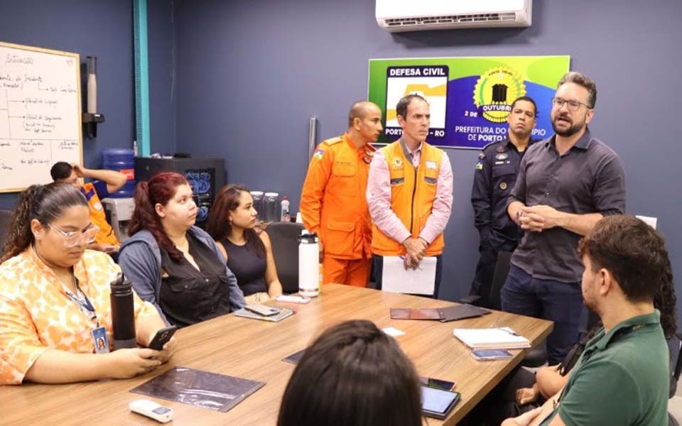 MPRO acompanha trabalhos na Sala de Situação da Defesa Civil de Porto Velho