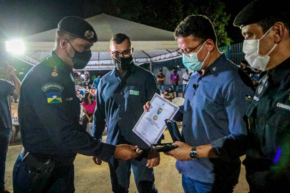 Marcos Rocha é homenageado pelo 10º Batalhão da Polícia Militar em solenidade de formatura para promoção dos novos cabos