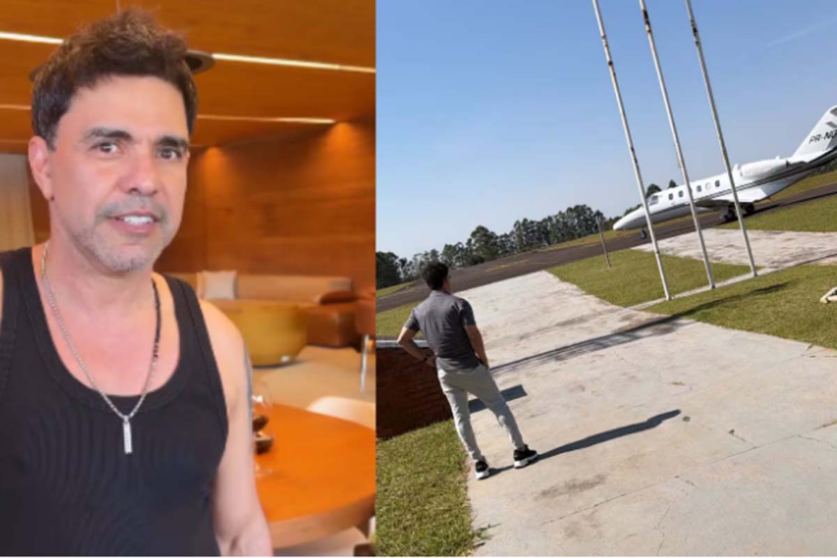 Zezé Di Camargo faz 64 anos e se presenteia com jatinho de R$ 30 milhões